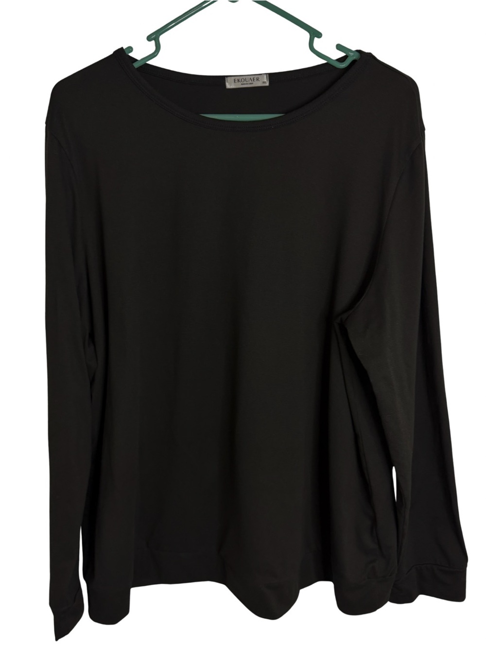 3/$20 Ekouaer Black Long Sleeve Crewneck Shirt Size XXL